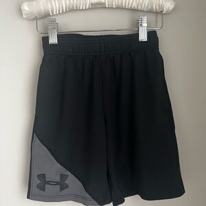 Under Armour Athletic Shorts in Black with Gray Accent